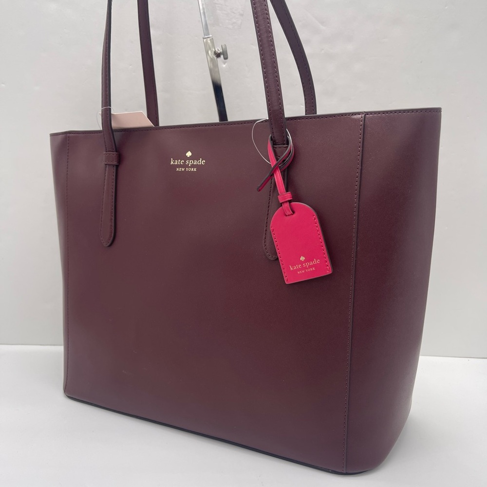 Kate Spade New York SCHUYLER MEDIUM Zip Top TOTE Shoulder Bag 
Cherrywood 
NWT - Picture 5 of 16